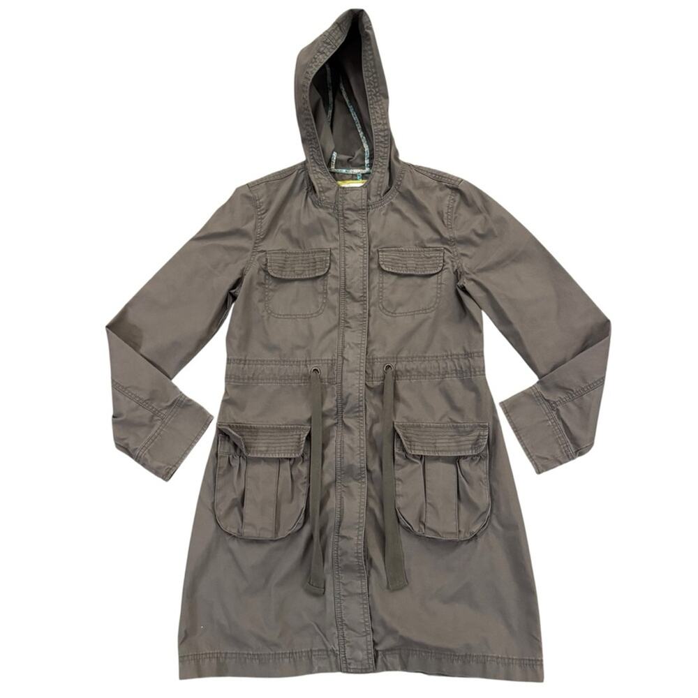 Old Navy Women's Olive Green 100% Cotton Hooded Utility Parka - Size Small b87